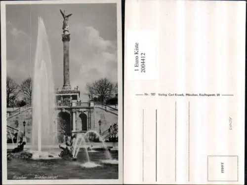,München Friedensengel Säule Springbrunnen Fontäne