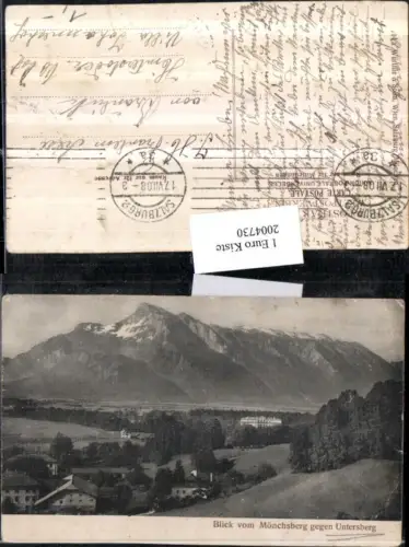 ,Blick v. Mönchsberg geg. Untersberg b. Salzburg