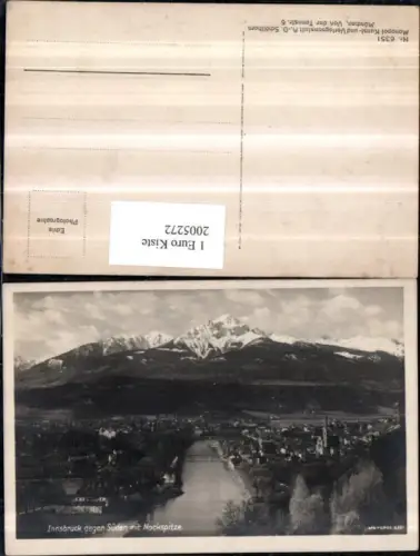 ,Innsbruck Totale geg. Süden m. Nockspitze