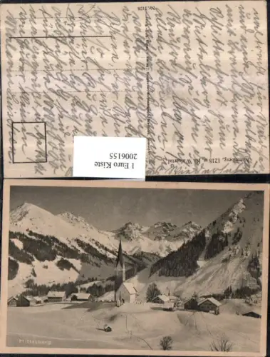 ,Mittelberg Totale im Klein Walsertal Winterbild