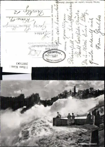 ,Rheinfall Wasserfall b. Neuhausen Aussichtsplattform
