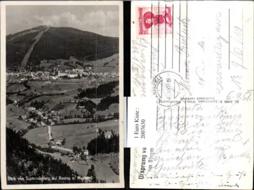,Blick von Sigmundsberg auf Rasing u. Mariazell Totale