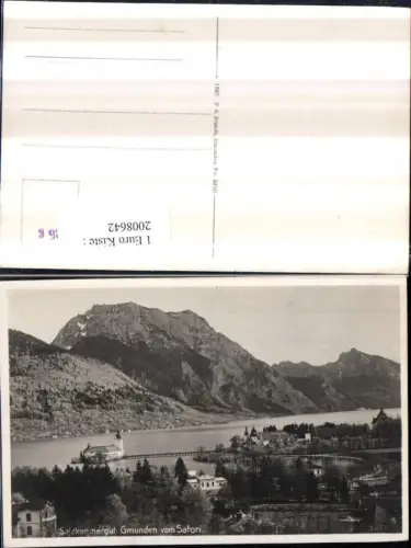 ,Gmunden Schloss Ort Orth Bergkulisse pub F. E. Brandt 5296