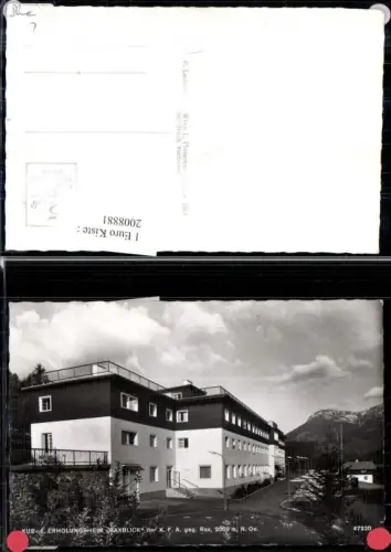 ,Kur- u. Erholungsheim Raxblick geg. Rax b. Reichenau