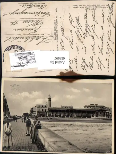 656997,Port Said The Lesseps Promenade and the Casino Egypt