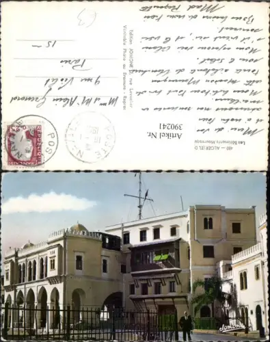 390241,Algeria Alger Algier El Djezair Les Batiments Mauresques de l'Amiraute Gebäude