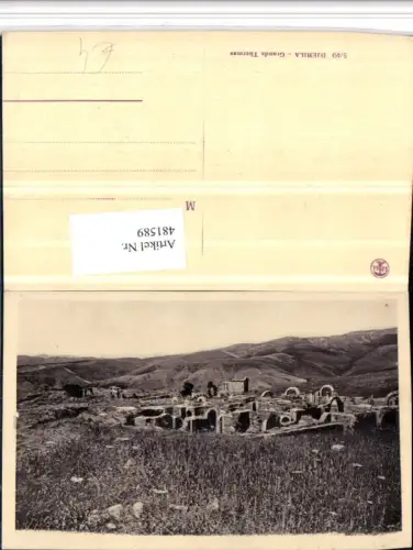 481589,Algeria Djemila Grands Thermes Ruine