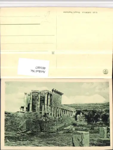 481687,Algeria Djemila Temple Septimien Tempel