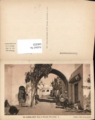 546333,Africa Casablanca Dans la Nouvelle Ville arabe types Esel