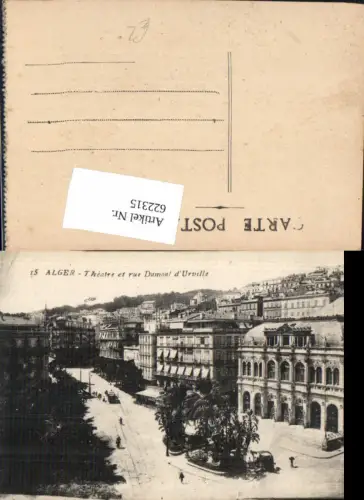 622315,Alger Algier Theatre et rue Dumont d Urville Algeria