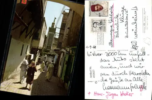 452827,Morocco Fes Talaa-Street in the Medina Gasse Volkstypen