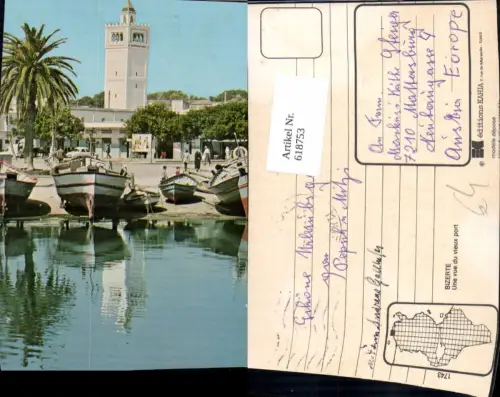 618753,Bizerte Une vue du vieux port Bizerta Tunisie