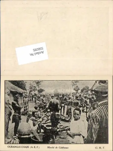 Africa Kamerun Camerun Oubangui-Chari Colonie Bangui marche calebasses