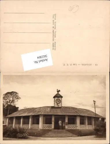 562364,Africa Benin Allada Ardres Les P.T.T. m. Uhr Clock