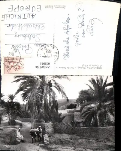 603918,Foto Ak Bou-Saada Algerie Algerien Cite du Bonheur A l entree du Village