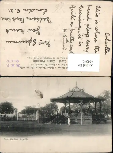 434340,India Calcutta Kalkutta Eden Gardens Garten Pavillon