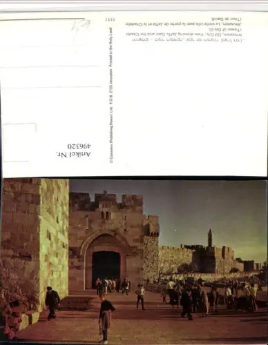 496320,Israel Jerusalem Old City Jaffa Gate and Citadel Tor