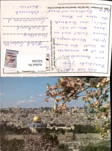 632204,Jerusalem The Old City Viewed from the Mount of Olive
