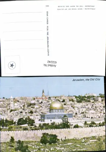 632242,Jerusalem Seen from Mount of Olives Vue du Mont des Oliver