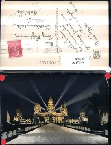 286828,Kambodscha Angkor Wat vue de nuit Tempel Beleuchtung