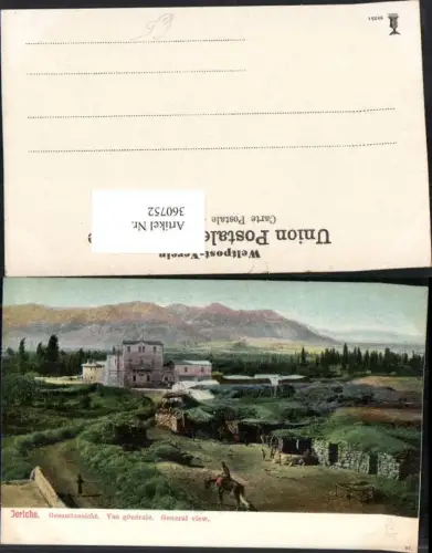 360752,Palästina Jericho Vue generale Totale Bergkulisse