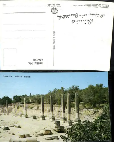 436378,Palästina Sabastia Sebastia roman Ruins Ruinen Säulen