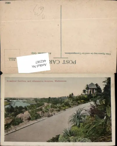 442587,Australia Melbourne Botanical Gardens and Alexandra Avenue Straße