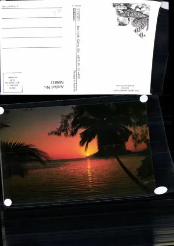 569811,The Great Barrier Reef Australia Sunset over the reef Australien