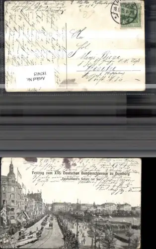 187415,Hamburg Festzug z. XVI Dt. Bundesschiessen Deutschlands Schutz z. See
