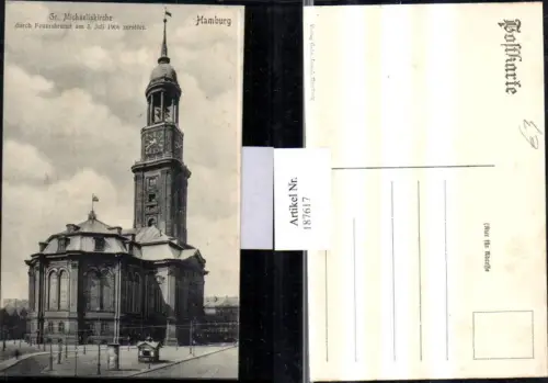 187617,Hamburg Gr. Michaeliskirche Kirche