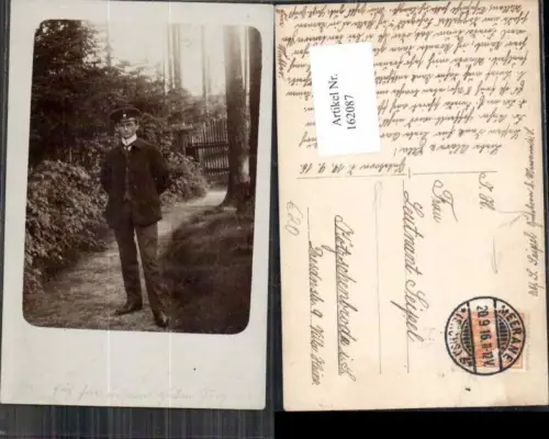 162087,FotoAK Student Seipel aus Guteborn Ponitz b. Meerane 1916