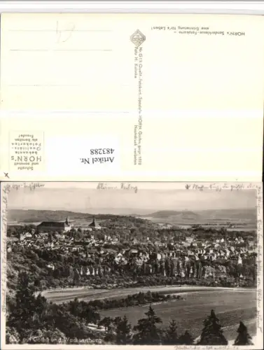 483288,Blick auf Gotha u. Wachsenburg Totale