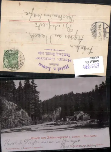 653995,Dietharzergrund b. Dietharz Gotha Herzogthum 1900 Tambach