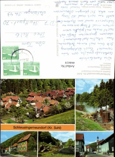 444419,Schleusingerneundorf b. Nahetal-Waldau Teilansicht Köhlerei Mehrbildkarte pub VEB