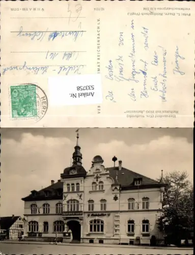 533758,Hermsdorf Kreis Stadtroda Rathaus m. HOG Ratskeller