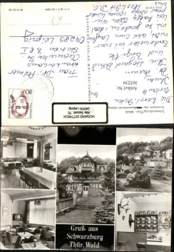 365239,Schwarzburg Ferienheim des Baukombinat Leipzig Mehrbildkarte