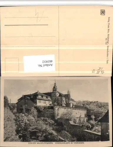 483932,Schmalkalden Schloss Wilhelmsburg