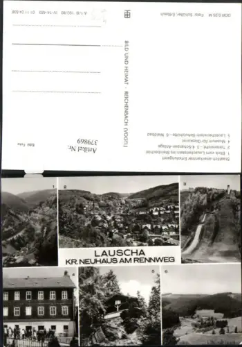 379869,Lauscha Totale Schanze Museum für Glaskunst Schutzhütte Mehrbildkarte
