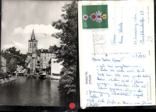 275250,Erfurt Partie an d. Gera Kirchenturm pub VEB 9euro2046