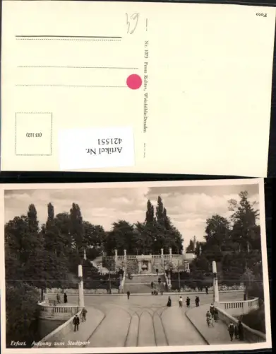 421551,Erfurt Aufgang zum Stadtpark