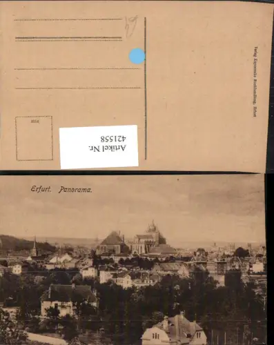 421558,Erfurt Panorama Totale