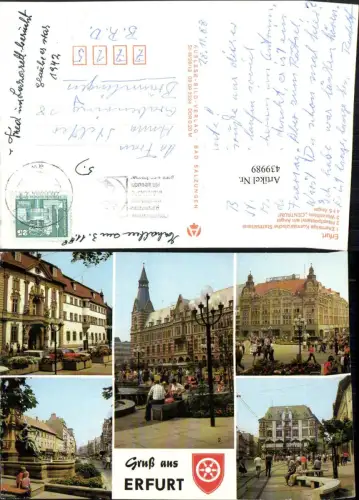 439989,Erfurt Postamt Warenhaus Centrum Anger Mehrbildkarte