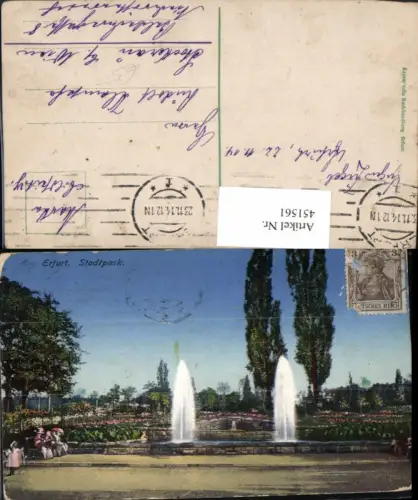 451561,Erfurt Stadtpark Brunnen