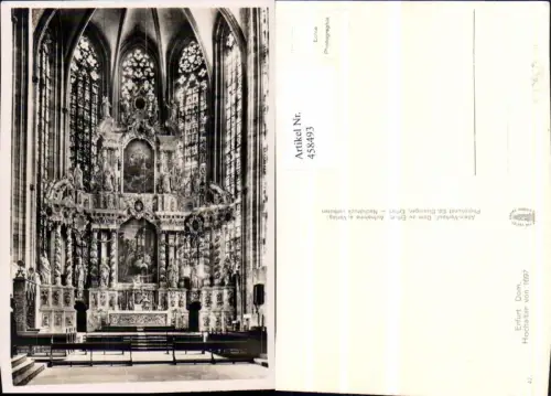 458493,Erfurt Dom Kirche Innenansicht Hochaltar