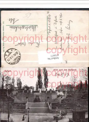 473977,Erfurt Blick nach dem Stadtpark