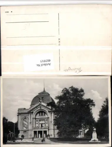483915,Gera Reussisches Theater Gebäude