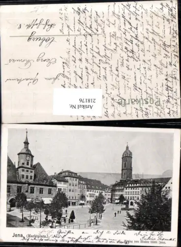 218176,Jena Marktplatz Platz Türme