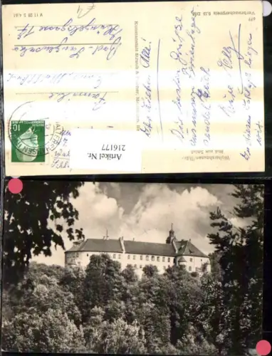 216177,Waltershausen Thüringen Blick z. Schloß