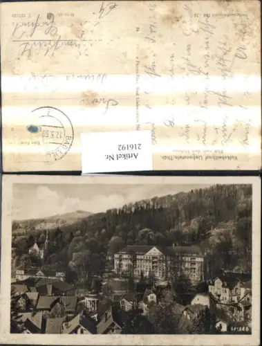 216192,Liebenstein i. Thüringen Blick n. a. Kurhaus