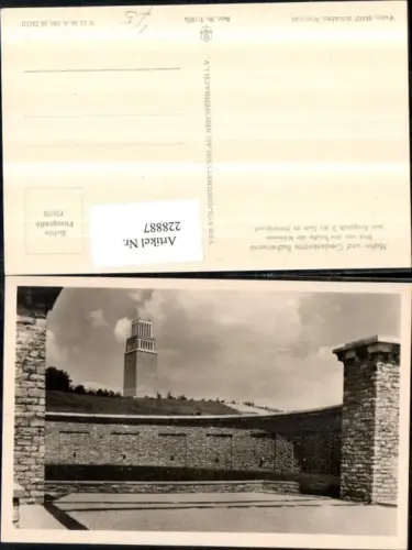 228887,Mahn- und Gedenkstätte Buchenwald Blick v. d. Straße zum Ringgrab 2 m. Turm pub VEB 9euro1806